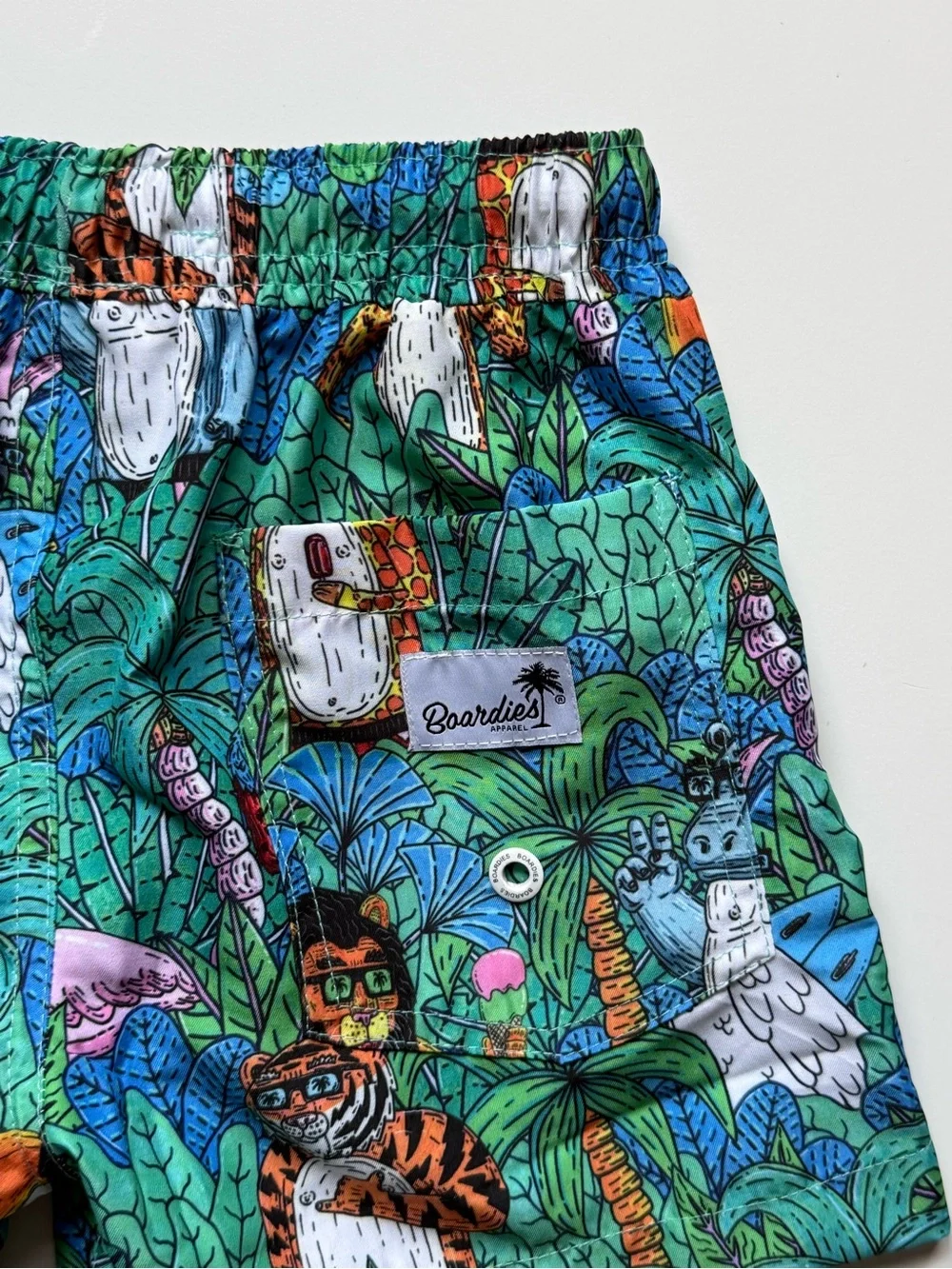 Boardies Boys Mulga Jungle Swim Trunks - Size 3-4
